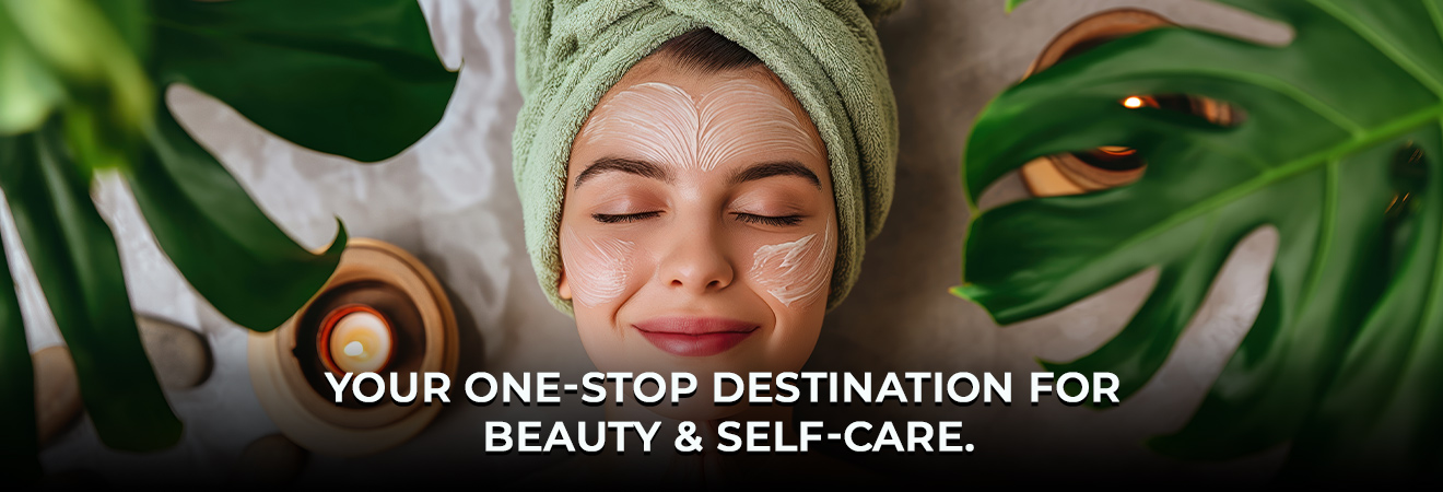 Beauty and self-care services representing a beauty parlour near me.