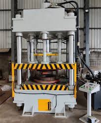 Hydraulic machines and industrial tools showcased for buyers at wholesale shops in Chennai.